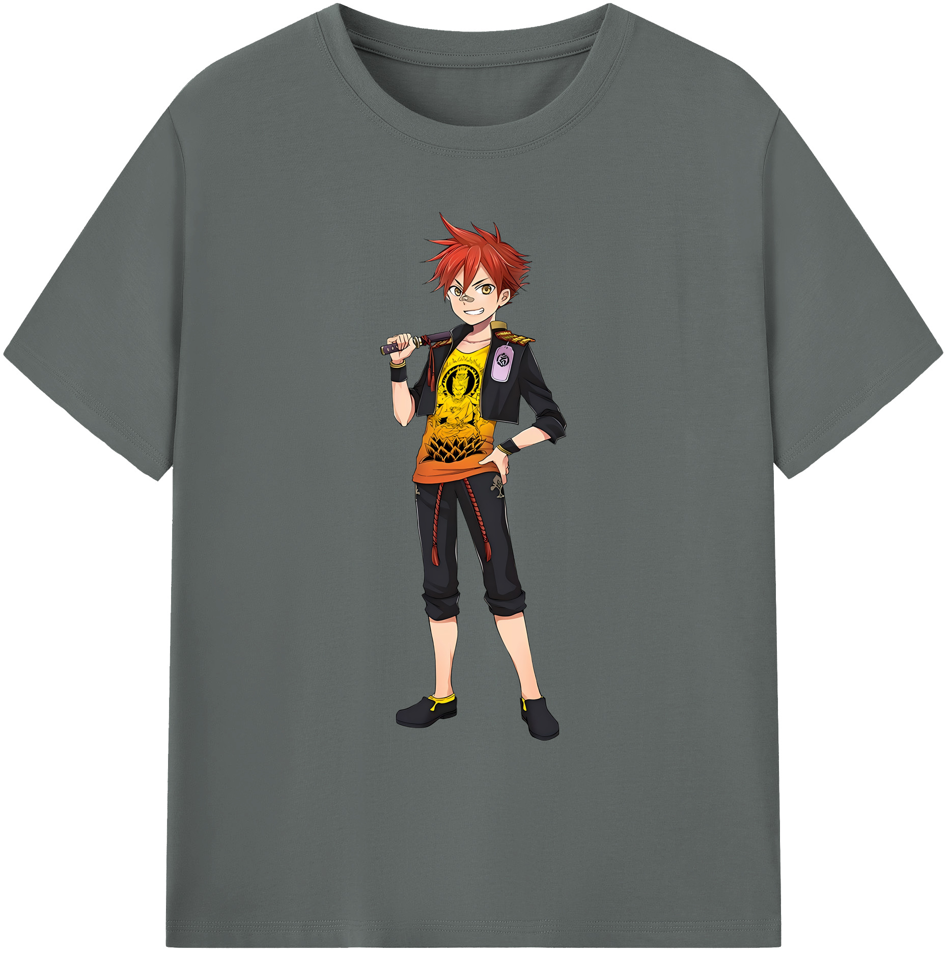 （画像用） 刀剣乱舞 Touken Ranbu 綿100％ メンズ半袖Tシャツ｜肌触りやわらか＆通気性